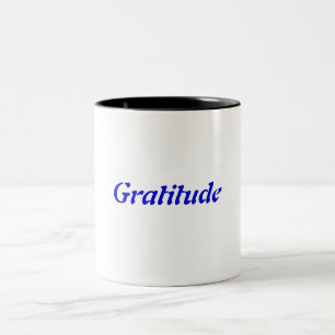 Dankbarkeit Zweifarbige Tasse