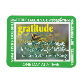 Dankbarkeits-Inspirations-Magnet Magnet