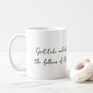 Dankbarkeits-Inspirations-Tasse Kaffeetasse