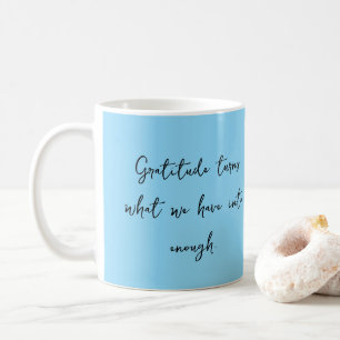Dankbarkeits-Inspirations-Tasse Kaffeetasse
