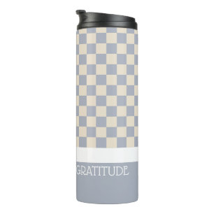 Dankbarkeits-Karo-Journal Thermosbecher