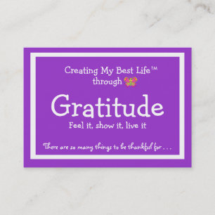 Dankbarkeits-Karte mit niedlichem Schmetterling Visitenkarte