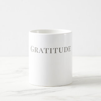 Dankbarkeits-Tasse – Minimalistisches Schriftdesig Kaffeetasse