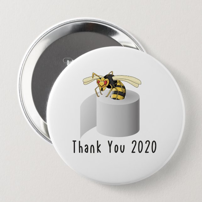 Danke 2020 Mörderhornisse Button (Vorne & Hinten)
