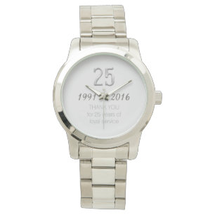 Danke 25. Jahrestags-Angestellt-Arbeits-Uhr Armbanduhr