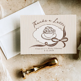 Danke A Latte Cafe Bebe Kaffee Bogen Baby Shower