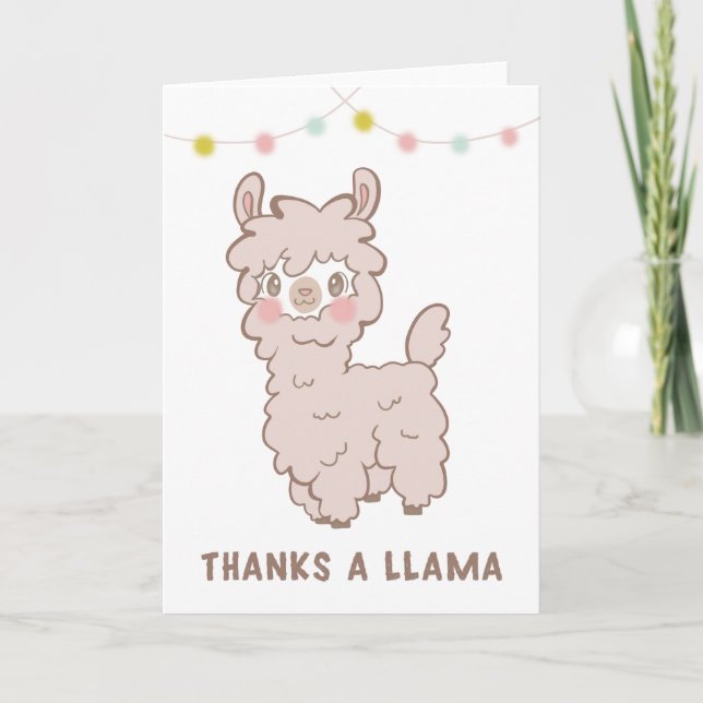 Danke A Llama Funny (Vorderseite)