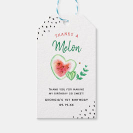 Danke A Melon | Watermelon Birthday Danke Geschenkanhänger