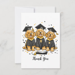 Danke Abschluss Goldendoodle Hunde