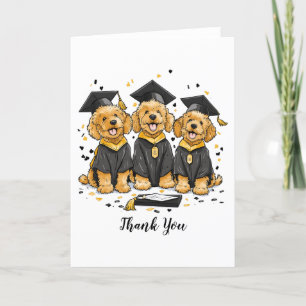 Danke Abschluss Goldendoodle Hunde