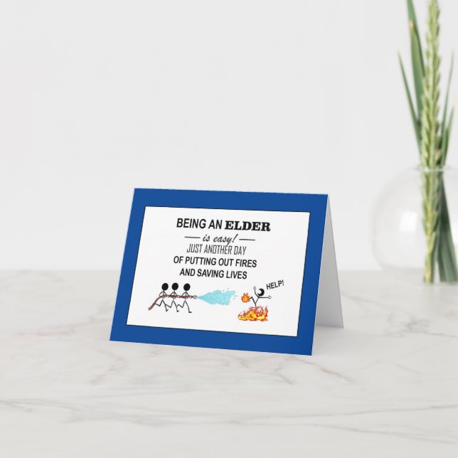 "Danke, Ältere!" Gefaltete Dankeskarte (Vorderseite)