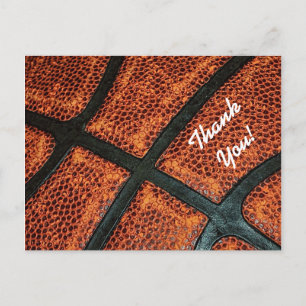Danke altes Retro Basketball-Muster Postkarte