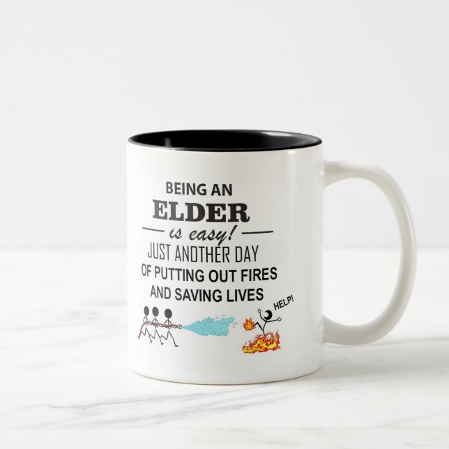 Danke Älteste Zweifarbige Tasse (Rechts)