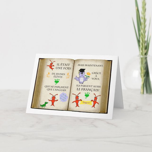 Danke an den Französischlehrer! (Vorderseite)