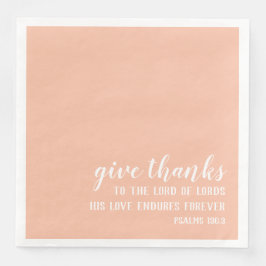 Danke an den Herrn von Herrn Lords | Schrift Serviette