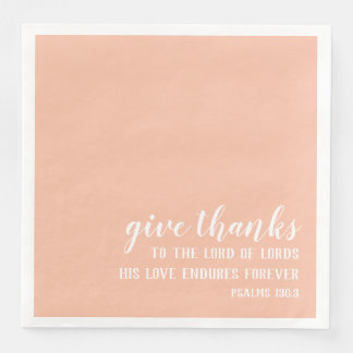 Danke an den Herrn von Herrn Lords | Schrift Serviette