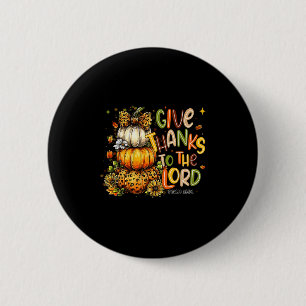 Danke an den Lord Fall Pumpkin-Erntedank Button