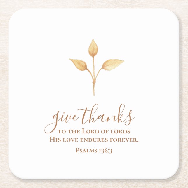 Danke an den minimalistischen Erntedank Rechteckiger Pappuntersetzer (Vorderseite)