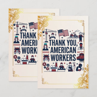 Danke an die amerikanischen Arbeiter zum Tag der A