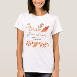 Danke an die Herbst-Herbstlaub Erntedank T-Shirt