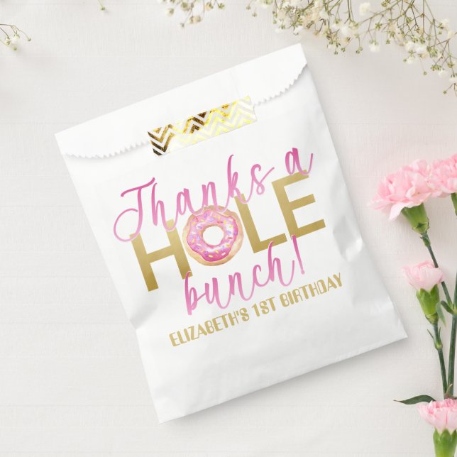 Danke an die Hole Bunch Donut Fvor Taschen Pink Go Geschenktütchen (Versiegelt)