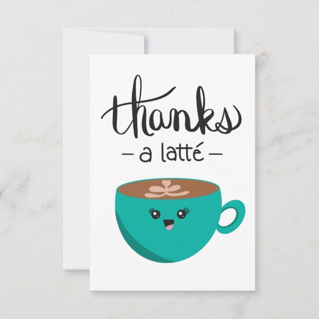 Danke an die Latte Danke-Card (Vorderseite)