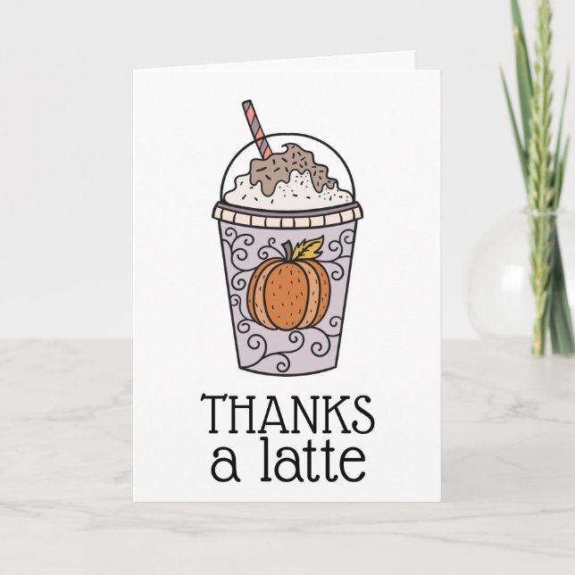 Danke an die Latte Danke-Card Karte (Vorderseite)