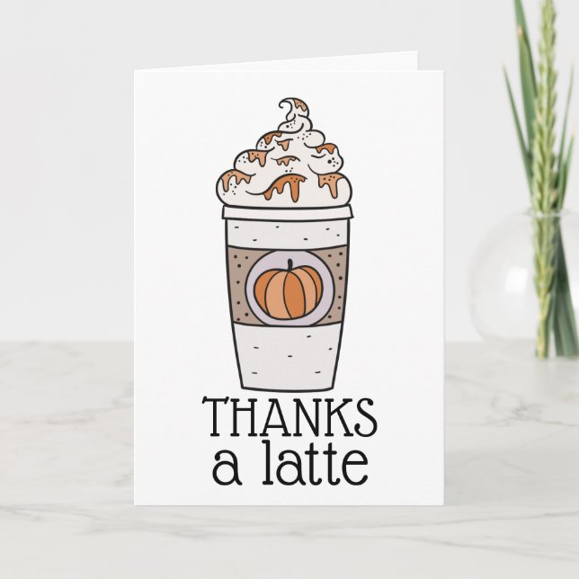 Danke an die Latte Danke-Card Karte (Vorderseite)