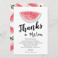 Danke an die Melon Baby Dusche Danke Karte