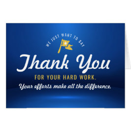 Danke an die Mitarbeiter, ein Gewinner in Business