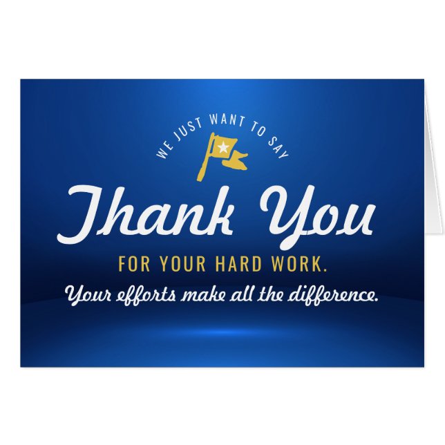 Danke an die Mitarbeiter, ein Gewinner in Business (Vorderseite (Horizontal))