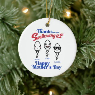 Danke an die Mutter, dass sie uns nicht verschluck Keramik Ornament