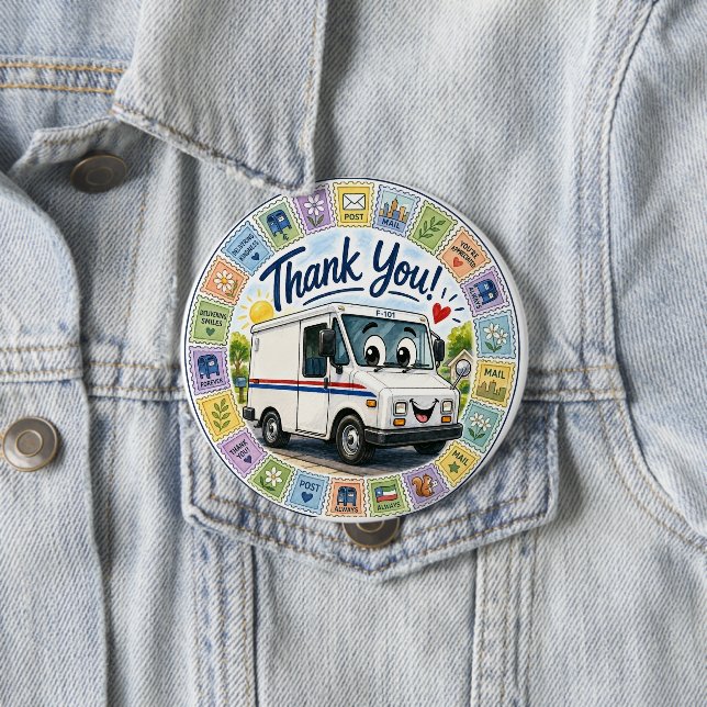 Danke an die Postmitarbeiter Anerkennung Button (Beispiel)