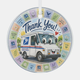 Danke an die Postmitarbeiter  Ornament Aus Glas