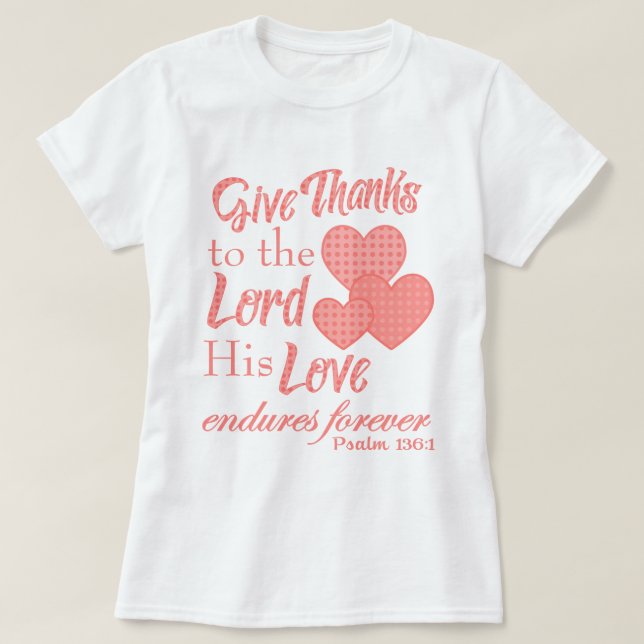 Danke an die Shirts der Lord Bible Verse