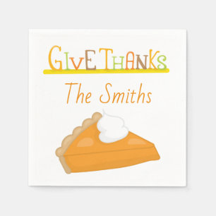 Danke an diesen Erntedank Sweet Potato Pie Serviette