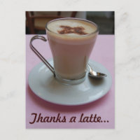 Danke an eine Latte