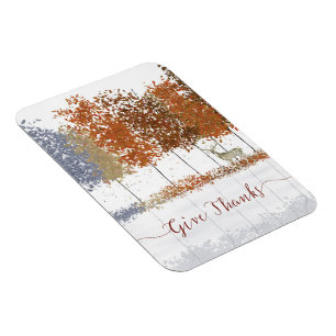 Danke an Erntedank Bäume und einsamen Hirsch Magnet