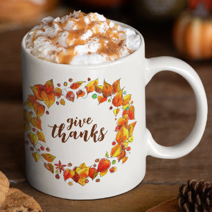 Danke an Erntedank Herbstleaves Fall Kaffeetasse