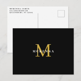 Danke an Geschäftskunden und -klienten aus Schwarz Postkarte