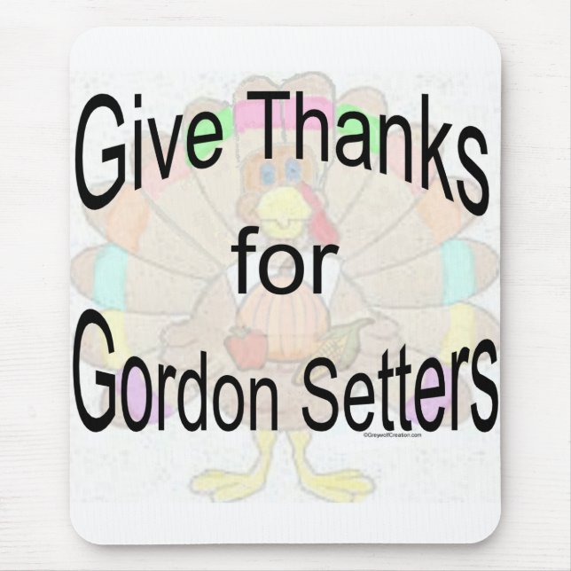 Danke an Gordon Setters Mousepad (Vorne)
