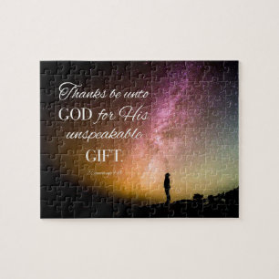 Danke an Gott - 2 Kor. 9:15 Puzzle