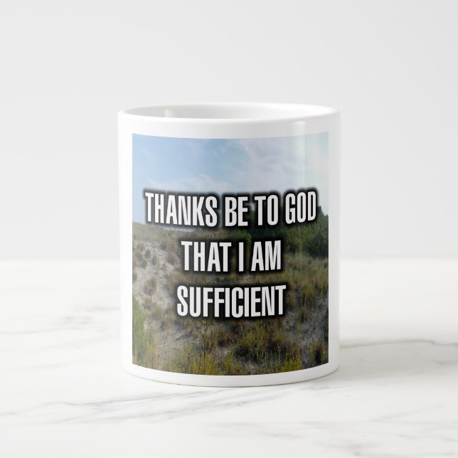 Danke an Gott, dass ich genug Tasse bin (Vorderseite)