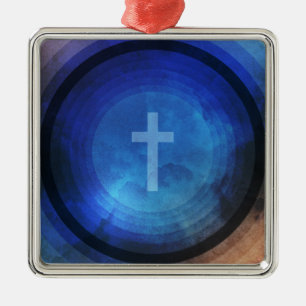 Danke an Gott Silbernes Ornament