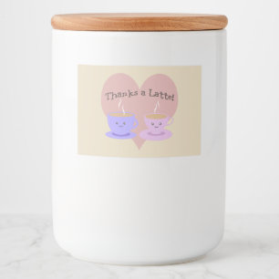 Danke an Latte Lebensmitteletikett
