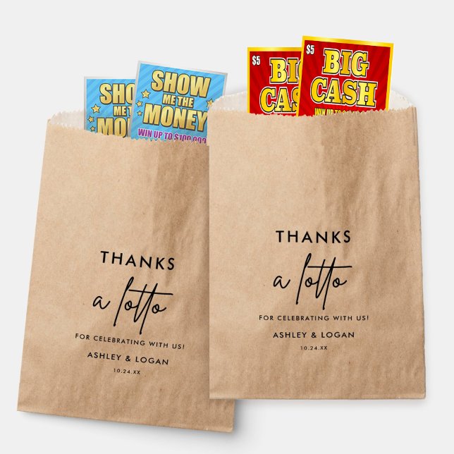 Danke an Lotto Wedding Scratchers Geschenktütchen (Von Creator hochgeladen)