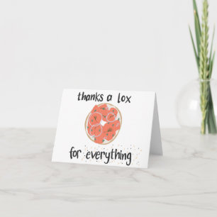 Danke an Lox, 4x6, Grußkarte Karte