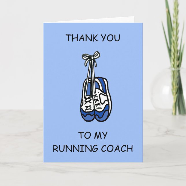 Danke an Male Running Coach (Vorderseite)