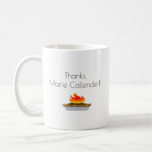 Danke an Marie Callender Burning Pie Coffee Tasse