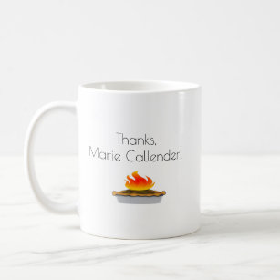 Danke an Marie Callender Burning Pie Coffee Tasse